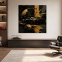 Abstraktes Wandbild mit Sportwagen, Acrylbild oder Fine Art Print