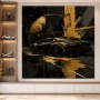 Abstraktes Wandbild mit Sportwagen, Acrylbild oder Fine Art Print