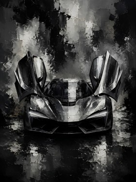 Dynamischer Supersportwagen als Leinwand oder Acrylbild Dynamischer Supersportwagen als Leinwand oder Acrylbild