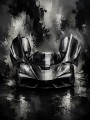 Dynamischer Supersportwagen als Leinwand oder Acrylbild