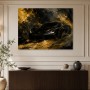 Dunkler Sportwagen als Leinwandbild oder Fine Art Print