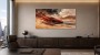 Roter Sportwagen im Wüstensprint, Wandbild oder Acrylbild