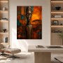 Afrikanische Figur als Leinwand oder Poster in warmem Ethno-Stil