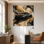 Schwarzer Sportwagen als Fine Art Print oder Luxus Wandbild
