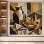 Abstraktes Wandbild oder Kunstdruck mit stiller Stillleben-Komposition
