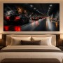 Sportwagen im Tunnel als Leinwand oder Acrylbild