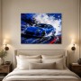 Dynamisches Sportcoupé als Leinwand oder Acrylbild