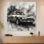 Klassischer Sportwagen, Leinwand oder Fine Art Print in Schwarzweiß