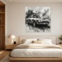 Klassischer Sportwagen, Leinwand oder Fine Art Print in Schwarzweiß