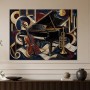 Elegantes Musikmotiv als Modernes Wandbild oder Kunstdruck