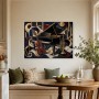 Elegantes Musikmotiv als Modernes Wandbild oder Kunstdruck