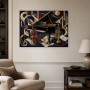 Elegantes Musikmotiv als Modernes Wandbild oder Kunstdruck