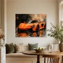 Orange Supersportwagen als Modernes Wandbild oder Acrylbild