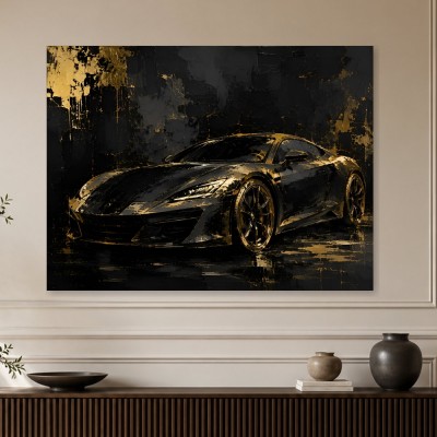 Luxuriöses Modernes Wandbild und Fine Art Print mit Sportwagen