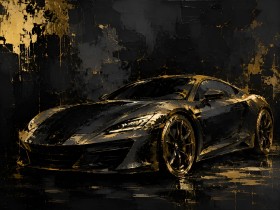 Luxuriöses Modernes Wandbild und Fine Art Print mit Sportwagen Luxuriöses Modernes Wandbild und Fine Art Print mit Sportwagen