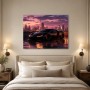 Sportwagen bei Abendlicht als Wandbild oder Fine Art Print