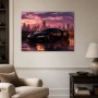 Sportwagen bei Abendlicht als Wandbild oder Fine Art Print