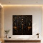Ägyptisch inspiriertes Wandbild und Kunstdruck mit Ankh-Symbol