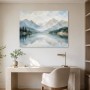 Bergsee in sanfter Weite, Leinwand oder Fine Art Print