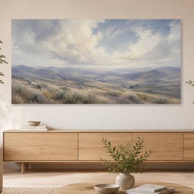 Sanfte Berglandschaft als Leinwand oder Fine Art Print