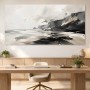 Küste in Schwarz und Weiß, Leinwand oder Fine Art Print