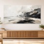 Küste in Schwarz und Weiß, Leinwand oder Fine Art Print