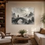Morgennebel im Gebirge, Wandbild oder Kunstdruck