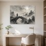 Morgennebel im Gebirge, Wandbild oder Kunstdruck
