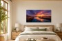 Sonnenuntergang am Fluss als Leinwandbild oder Fine Art Print