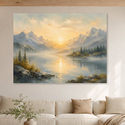Mystische Berglandschaft als Wandbild oder Fine Art Print
