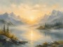 Mystische Berglandschaft als Wandbild oder Fine Art Print