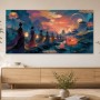 Mystische Tempelwelt als Kunstwerk und Wandbild