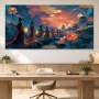 Mystische Tempelwelt als Kunstwerk und Wandbild