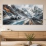 Sportwagen im Gebirge, Leinwand oder Acrylbild mit dynamischer Weite