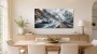 Sportwagen im Gebirge, Leinwand oder Acrylbild mit dynamischer Weite