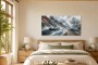 Sportwagen im Gebirge, Leinwand oder Acrylbild mit dynamischer Weite