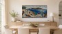 Santorin-Mosaik am Meer als Wandbild oder Fine Art Print
