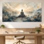 Meditative Buddha im Licht, Kunstwerk oder Wandbild