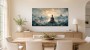 Meditative Buddha am See, Kunstwerk oder Modernes Wandbild