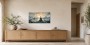 Meditative Buddha am See, Kunstwerk oder Modernes Wandbild
