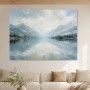 Stiller Bergsee als Leinwand oder Fine Art Print