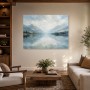 Stiller Bergsee als Leinwand oder Fine Art Print