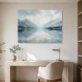 Stiller Bergsee als Leinwand oder Fine Art Print