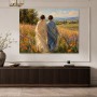 Zwei Frauen im Sommerfeld, Leinwandbild oder Kunstdruck