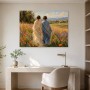 Zwei Frauen im Sommerfeld, Leinwandbild oder Kunstdruck