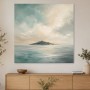 Pastellige Meereslandschaft als Leinwand oder Fine Art Print