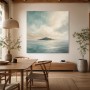 Pastellige Meereslandschaft als Leinwand oder Fine Art Print