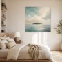 Pastellige Meereslandschaft als Leinwand oder Fine Art Print