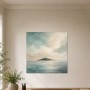 Pastellige Meereslandschaft als Leinwand oder Fine Art Print