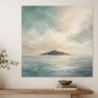 Pastellige Meereslandschaft als Leinwand oder Fine Art Print